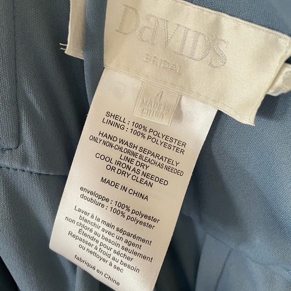 Blue Bridesmaid Dress - Picture 3 of 4